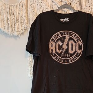 AC/DC Black Short Sleeve Tee